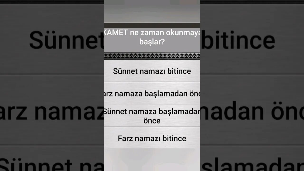 #yarışma #bilgi İSLÂMÎ BİLGİ YARIŞMASI