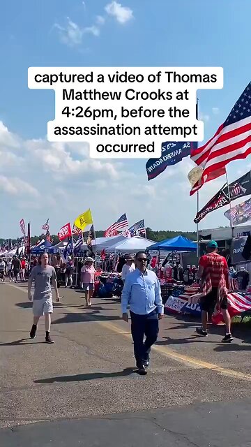 New Footage Emerges of Sniper Thomas Matthew Crooks at Trump’s Butler Rally