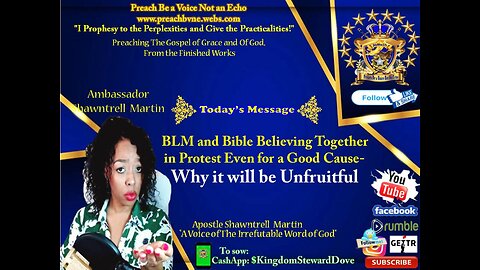 B.L.M & Bible Believers In Protest Together Why It will NOT be Fruitful!(Even for a Good cause)