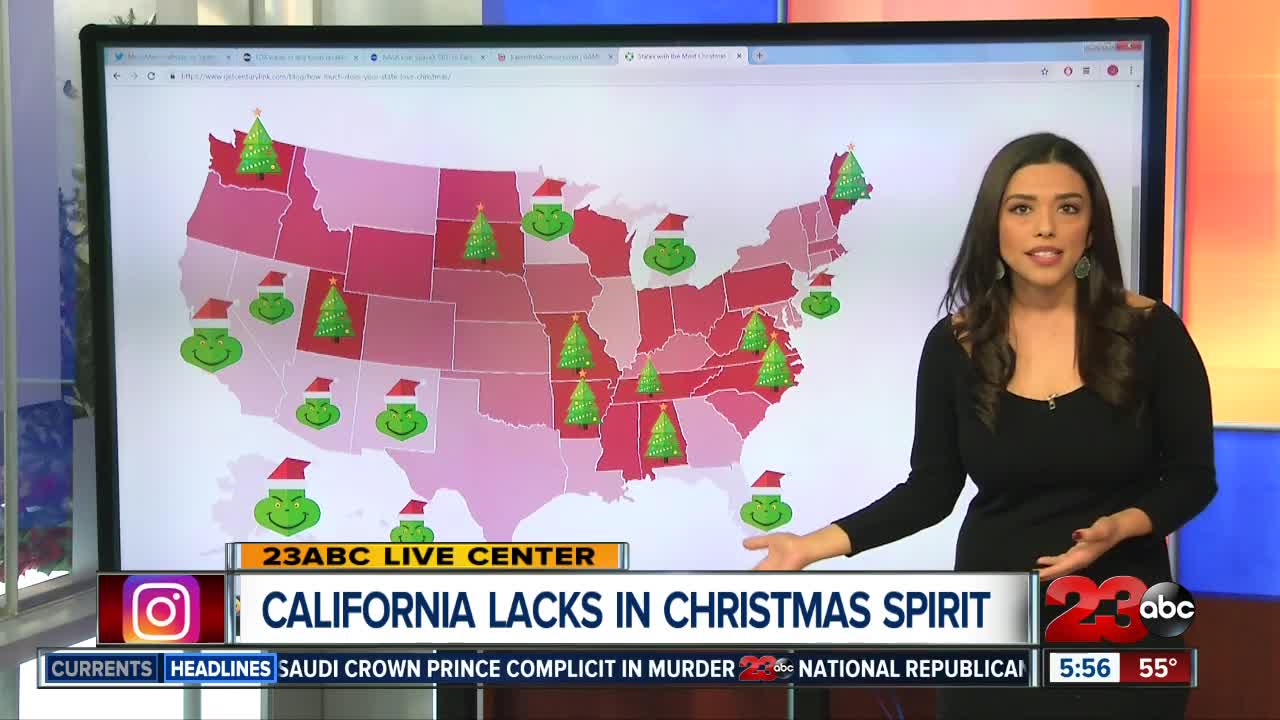 California ranks one of the 'grinchiest' states