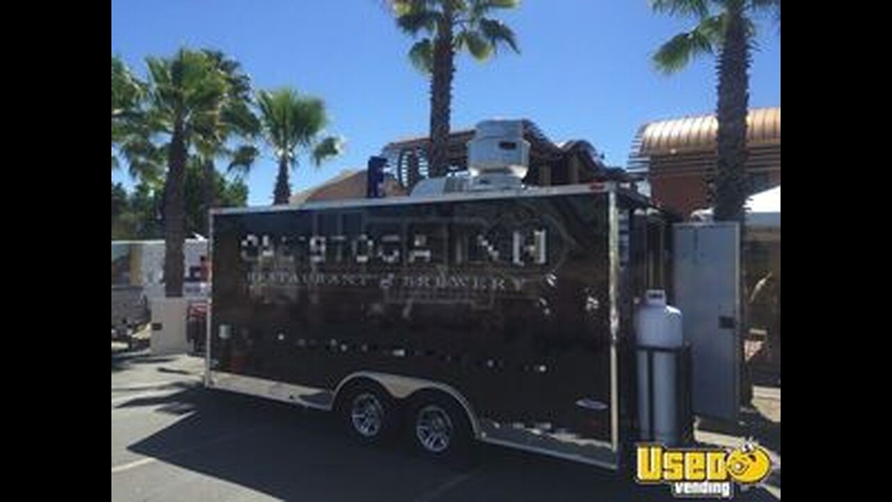 Well Equipped - 2015 8.5' x 18' Kitchen Food Trailer with Fire Suppression System