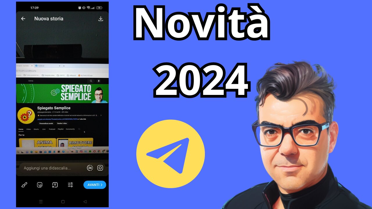 Novità Telegram 2024 - nuove funzionalità nelle STORIE - spiegato semplice
