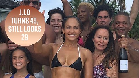 Inside J.Lo's intimate beach birthday