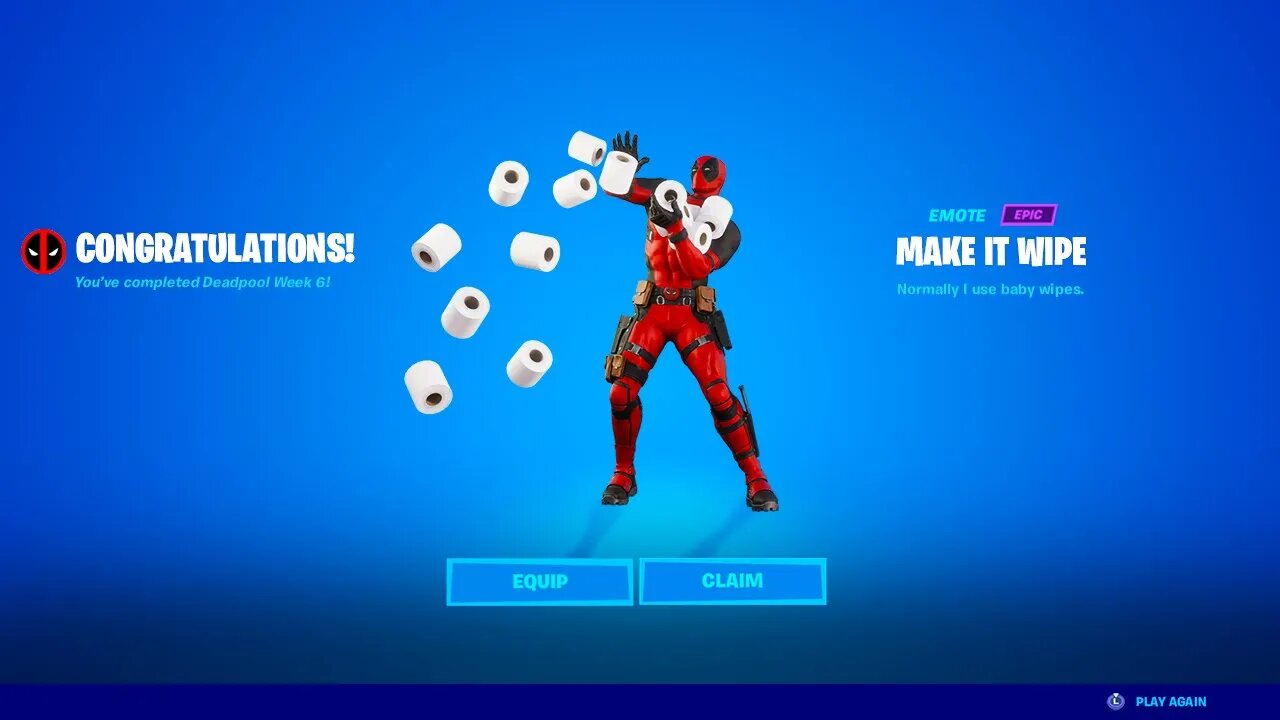 Fortnite Deadpool Emote (WEEK 6)