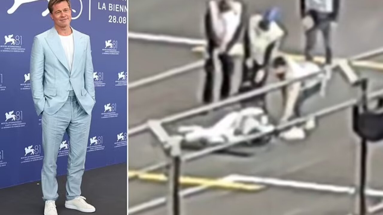 Brad Pitt Collapses at Vegas GP: F1 Movie Stunt