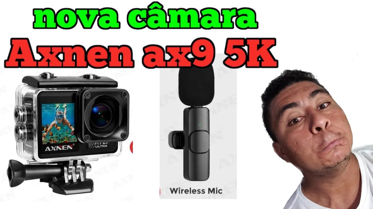 TESTEI NOVA AXNEN AX9 5K - NOVA CÂMARA ACTION - 4K CAMARA