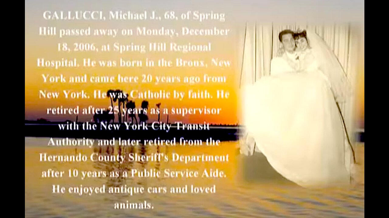 In memory of Michael Gallucci Sr. Dec.18th 2006