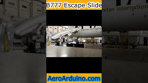 B777 Escape Slide Shooting #Flying #Aviation #AeroArduino