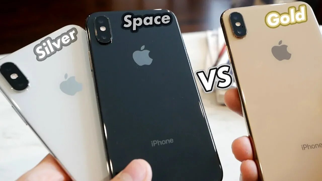 iPhone XS: Gold vs Silver vs Space Gray! (All Colors Compared)