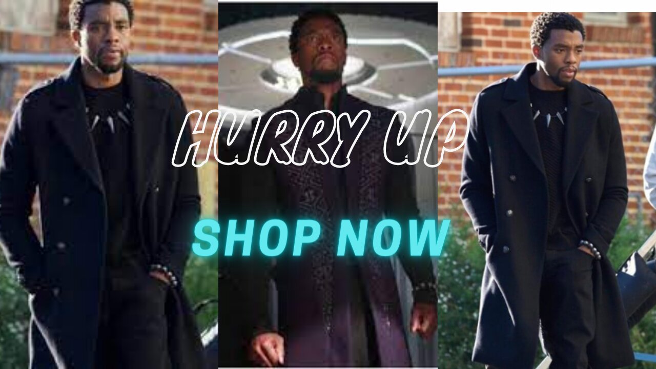 Black Panther || Chadwick Boseman || Wool Coat