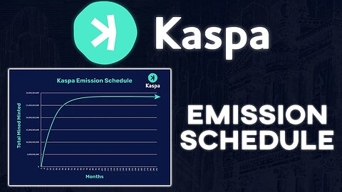 Kaspa Coin Emission Schedule | What Happens After Mining?