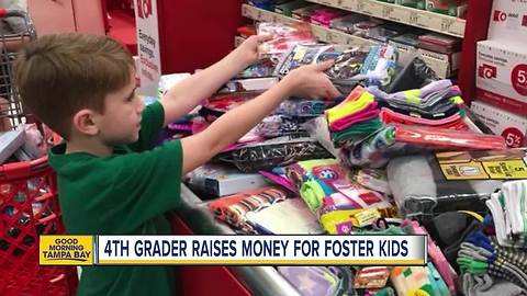 Pinellas Park boy helps make the world a better place by donating $1,200 of clothes to foster kids