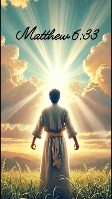 Matthew 6:33 - But seek first his kingdom and his righteousness, and all these things will...