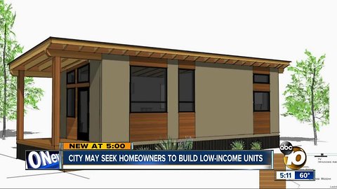 City may seek homeowners to build low-income units