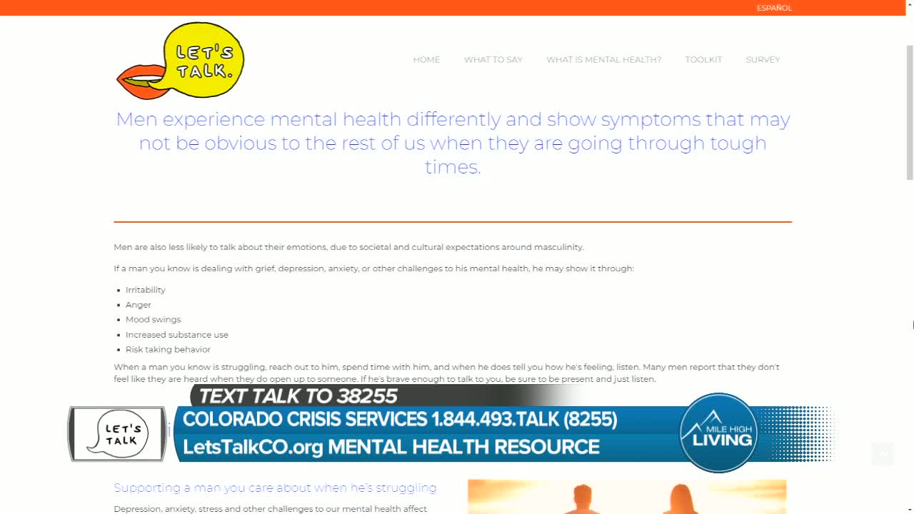 Let's Talk- Mental Health Resource