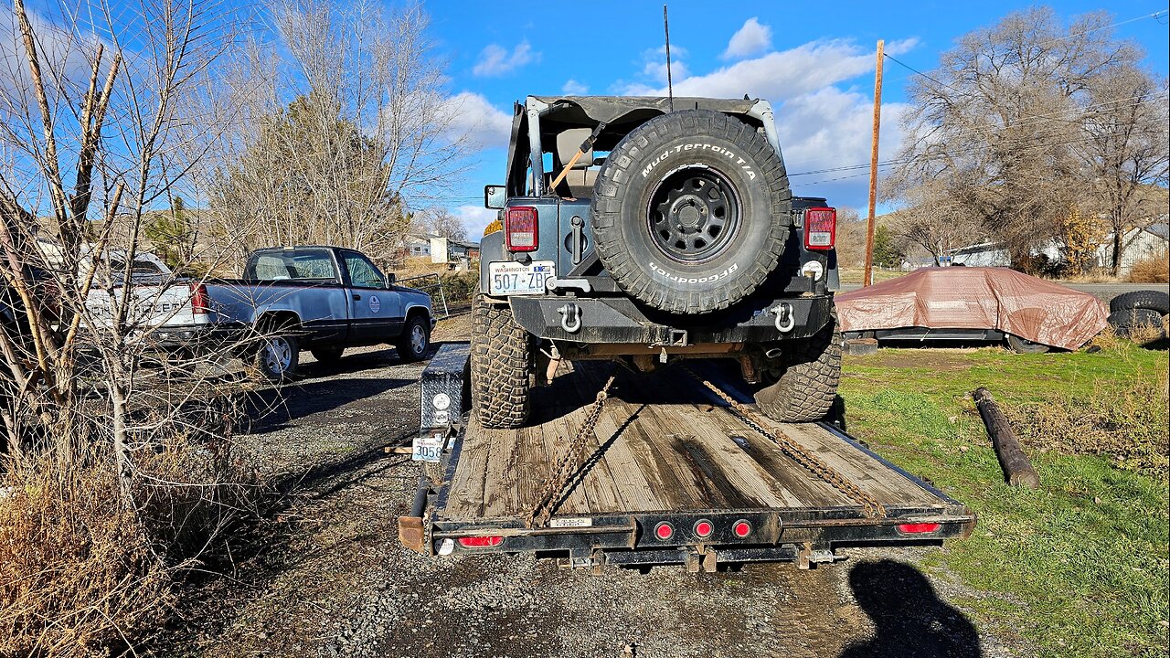 Graham Family Farm: JKU Trailered for Repair