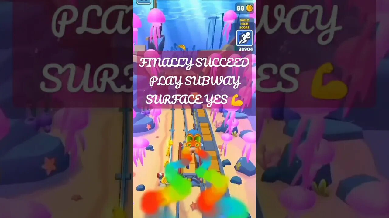 FINALLY SUCCEED PLAY SUBWAY SURF 💪