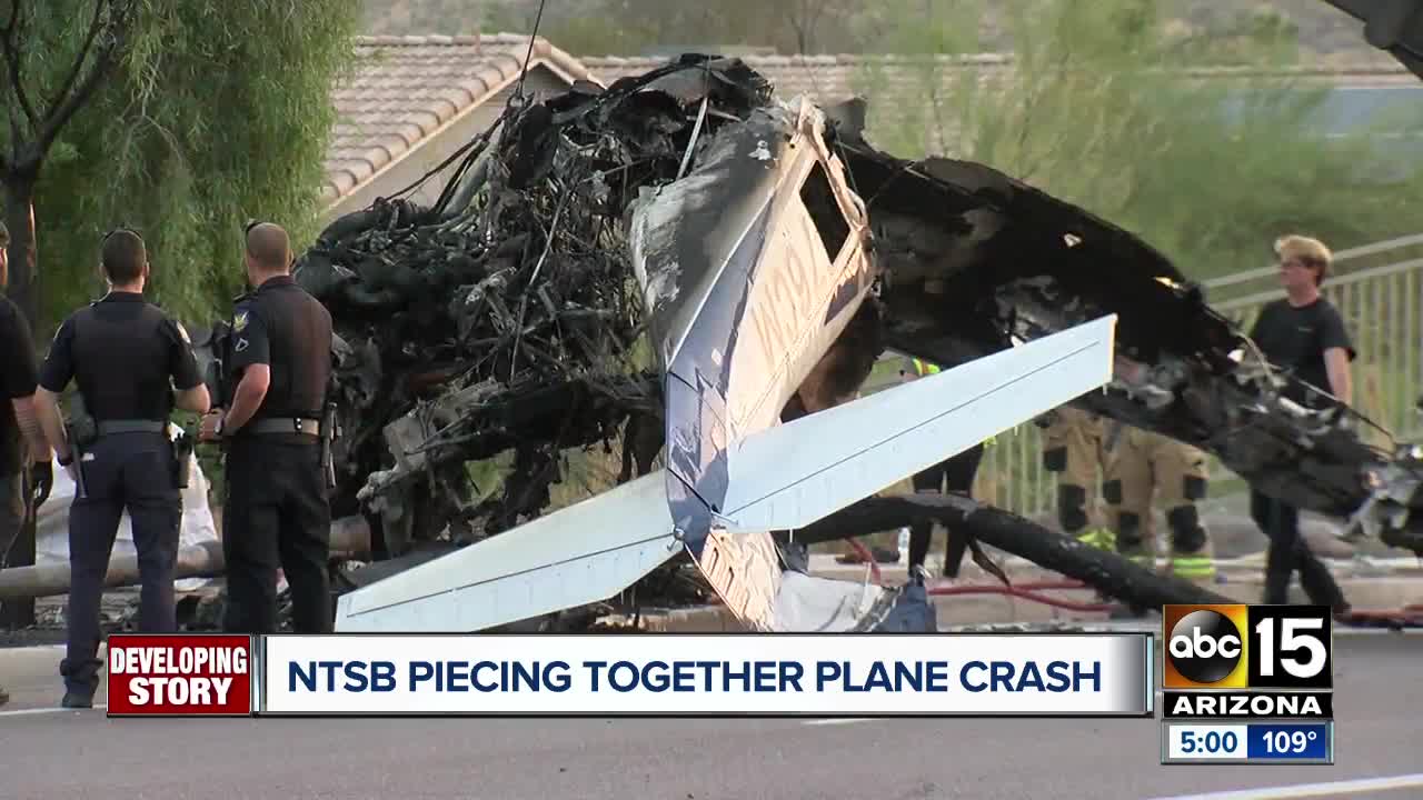 NTSB piecing together plane crash in Phoenix