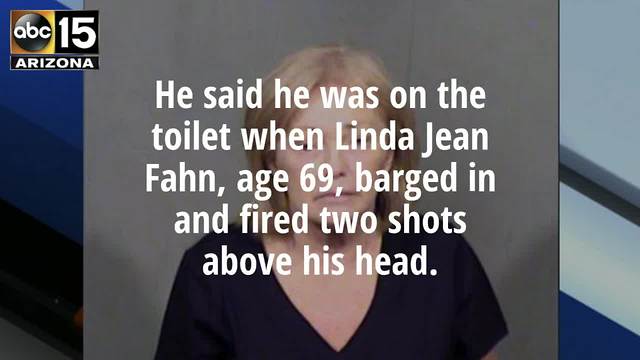 PD: Woman fires shots at husband on toilet