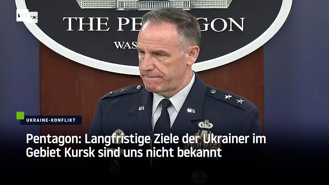 Pentagon: Langfristige Ziele der Ukrainer im Gebiet Kursk sind uns nicht bekannt