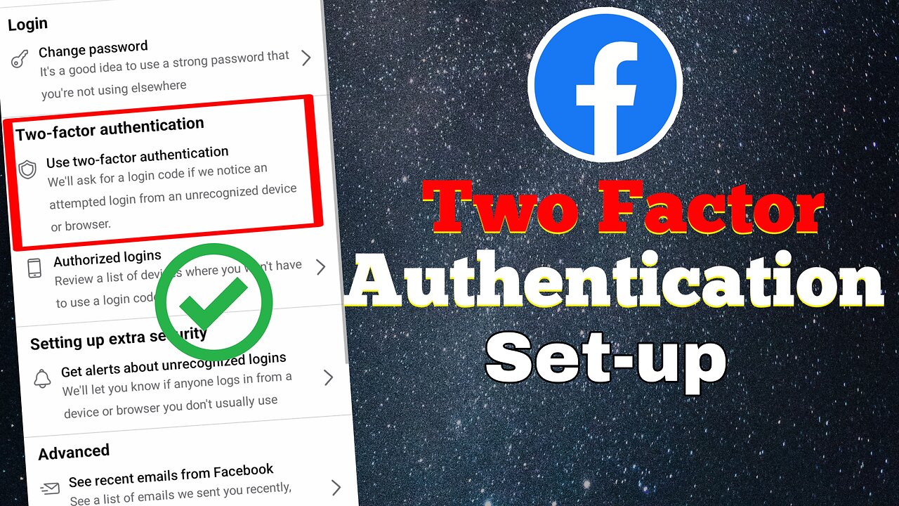 how to setup two factor authentication on Facebook 2024 - 2 step verification Facebook