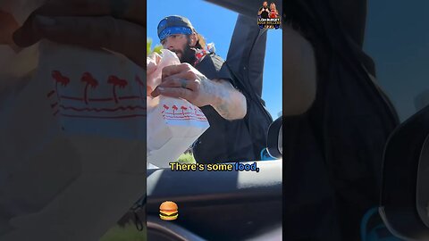 WE GAVE HIM A BAG FULL OF CASH AND FOOD!