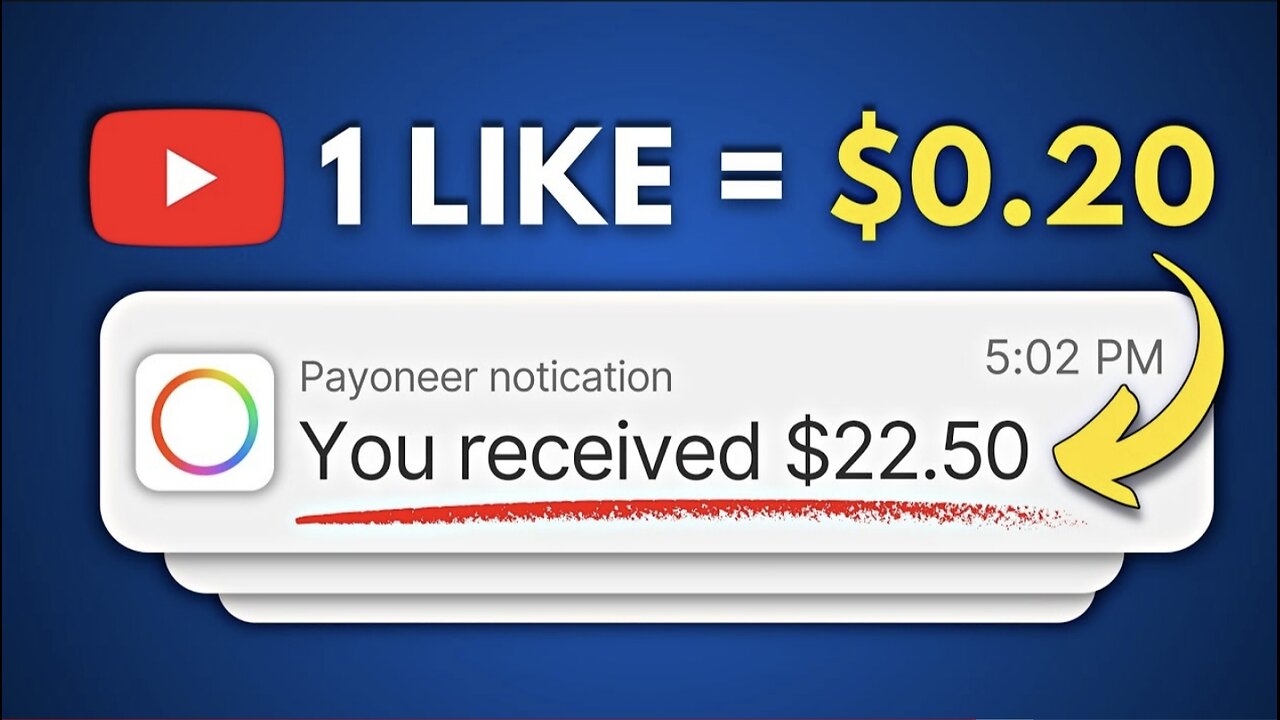 Earn $0.20 For Every Video You Like - Make Money Online