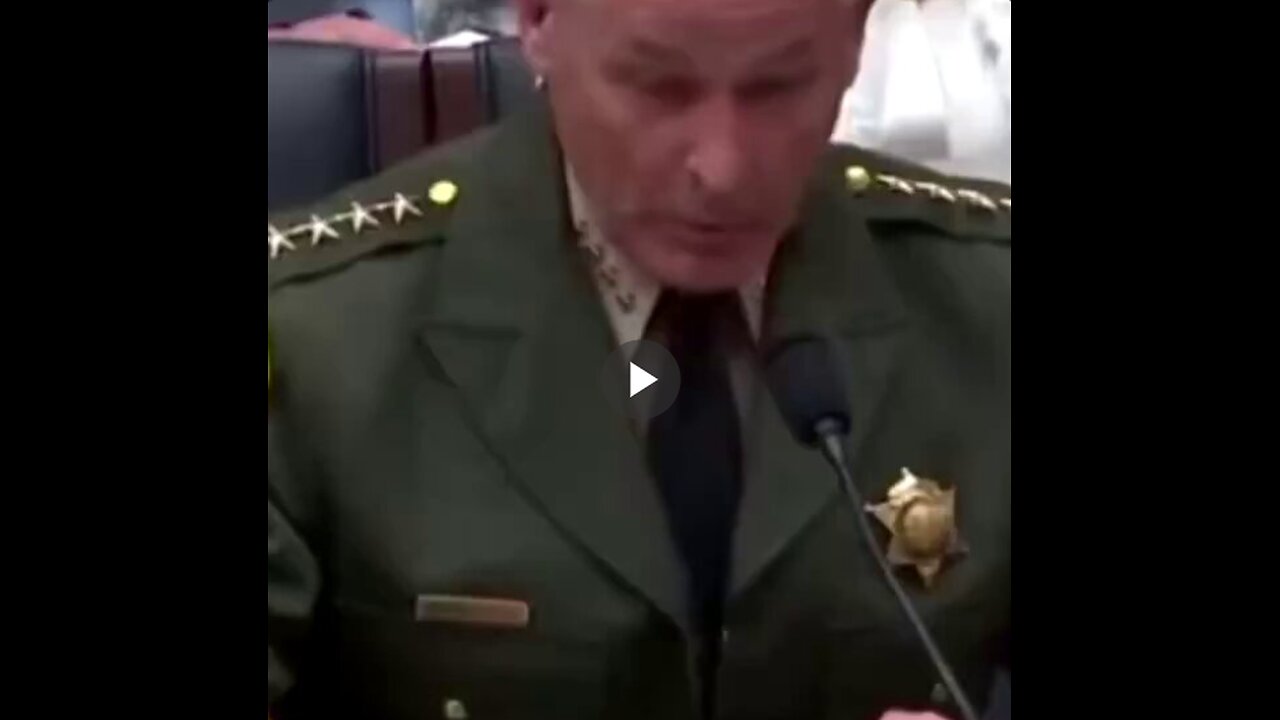 Listen to this Sheriff in California tell about how, over the past 3 years...