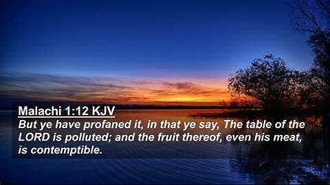 Religious or RIghteous Malachi 1 six through 14
