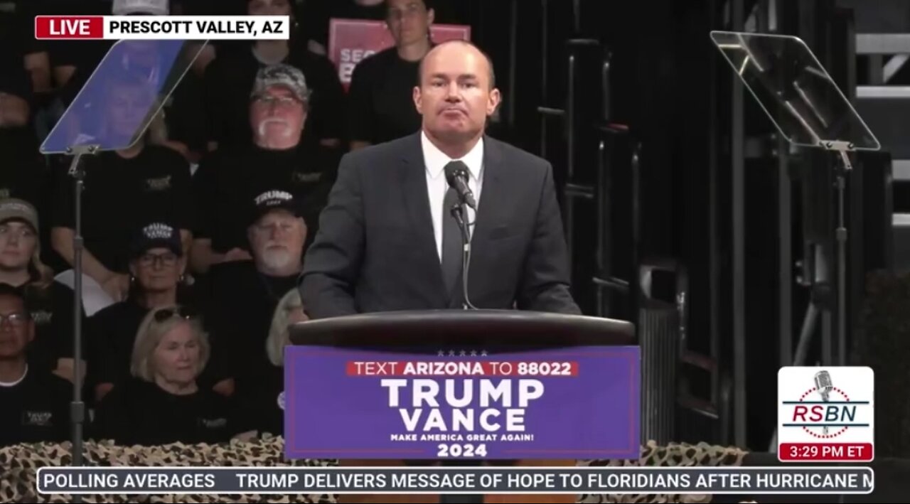 Senator Mike Lee's story about President Trump at a Rally in Prescott Valley, Arizona