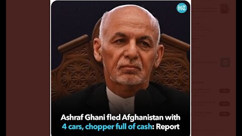 Afghan President flees with 4 cars and Helicopter full of cash,FoxNews goes left