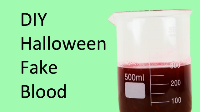 DIY Halloween fake blood