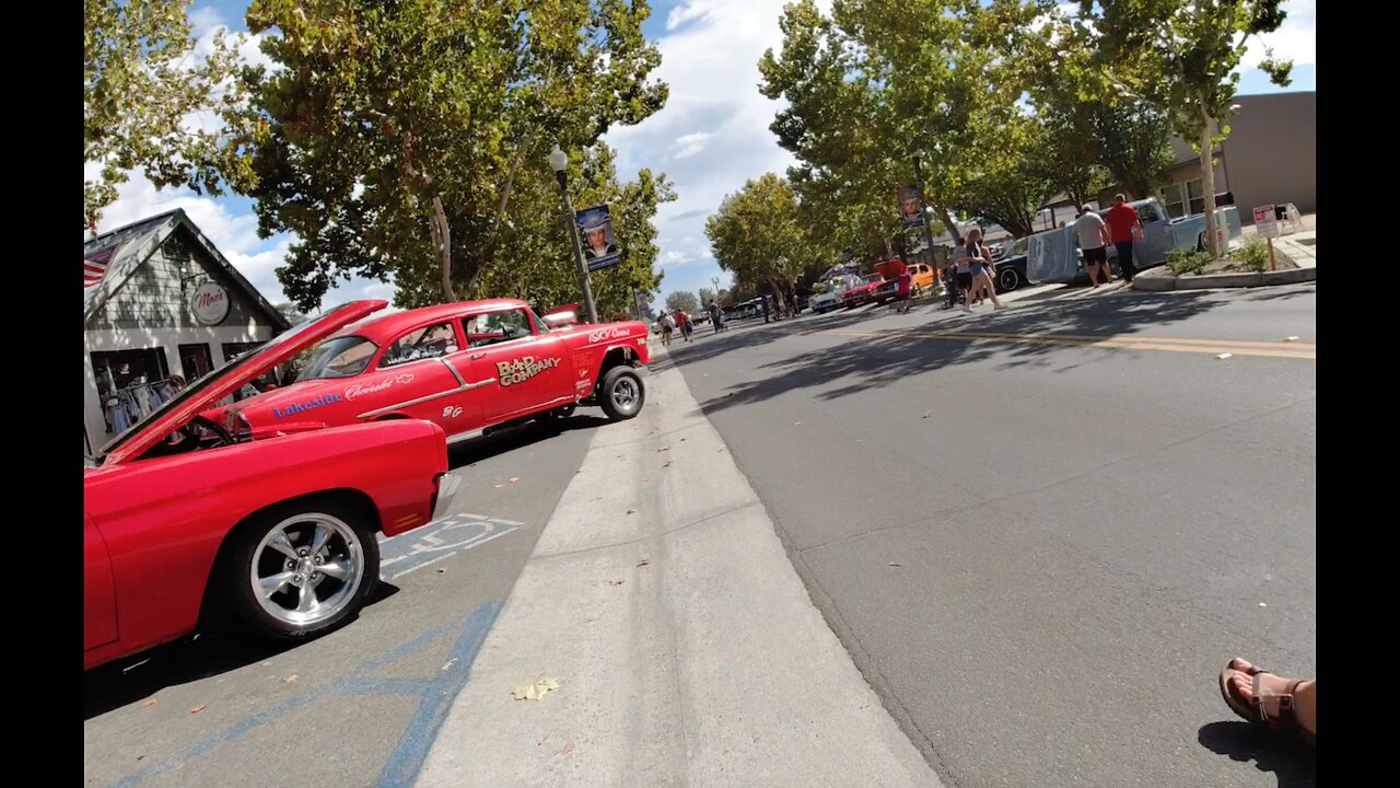 Checking Out the Hot Rods ~ After I Landed my Drone in Murrieta