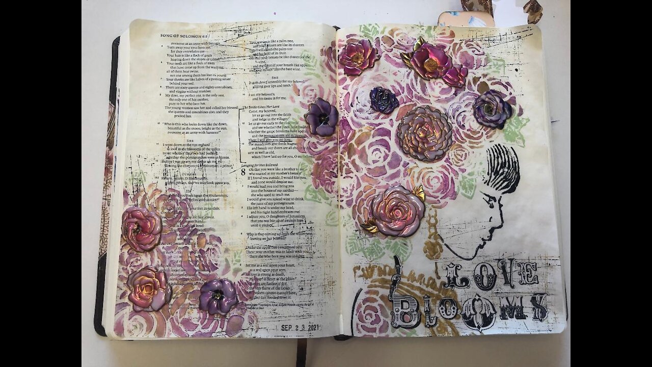 Let's Bible Journal Song Of Songs 7 (from Lovely Lavender Wishes)