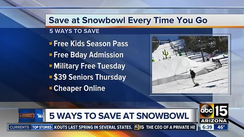 Ways to save at Arizona Snowbowl