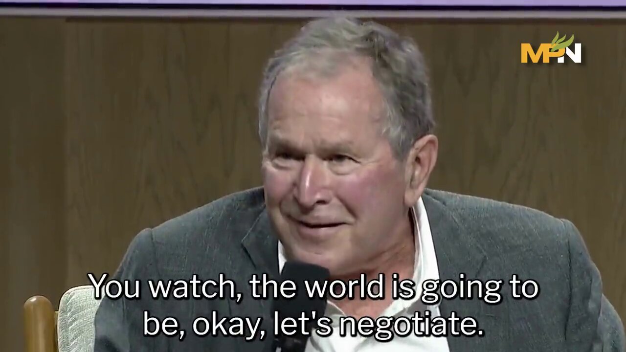 War Criminal George Bush Gives His Take On Israel