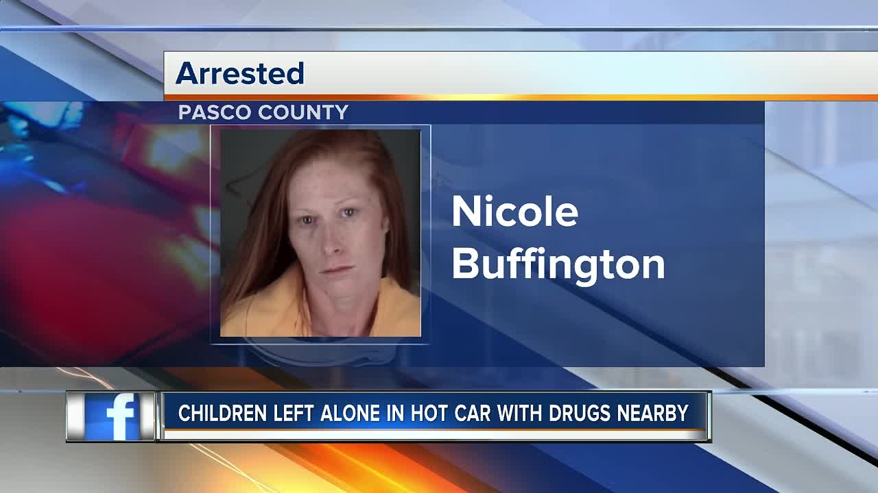 Woman leaves two kids in hot car with bag of meth while she shops at dollar store, deputies say