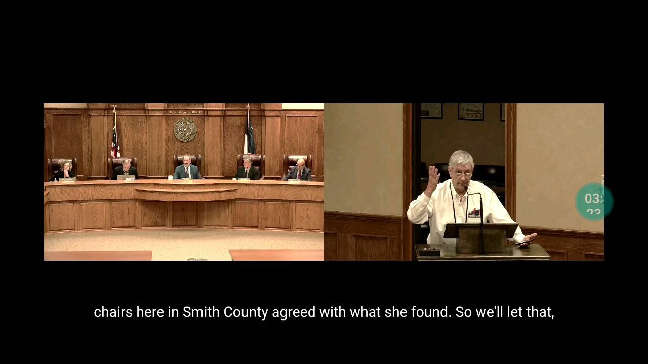 Smith County Judge vacancy withheld from public (+/- 6wks) until election opportunity was abrogated.