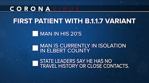 Colorado officials identify first known US case of COVID-19 variant seen in UK