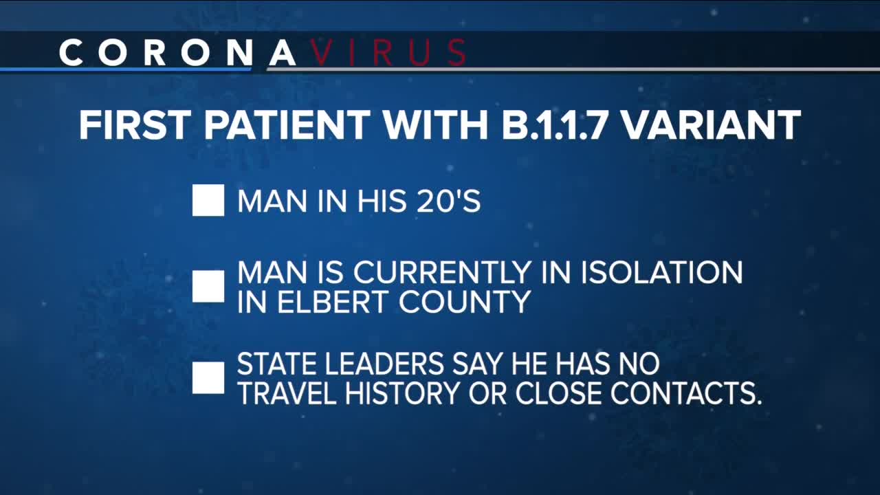 Colorado officials identify first known US case of COVID-19 variant seen in UK