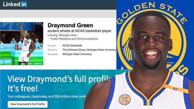 Is Draymond Green’s LinkedIn page for REAL??!!!