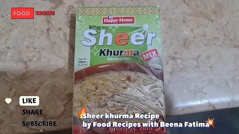 HAPPY HOME Sheer Khurma Mix. @FoodRecipeswithbeenafatima