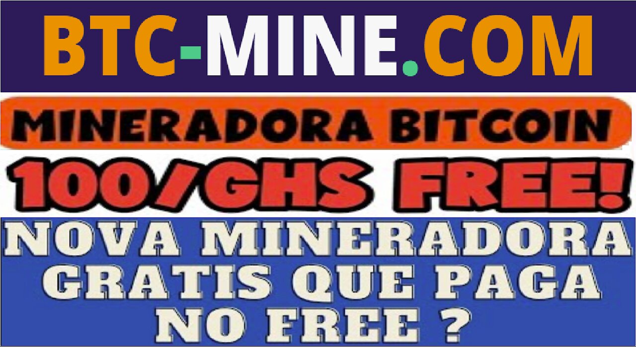【BTC-MINE.COM】Mineradora com 100/Ghs no Registro || Saque Mínimo 50 mil Satoshis || Renda Extra
