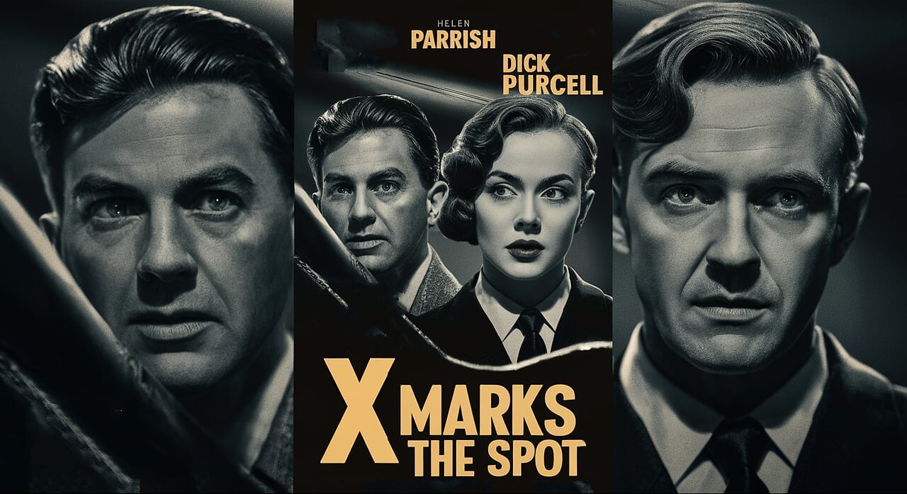 X MARKS THE SPOT (1942) Damian O'Flynn, Helen Parrish & Jack La Rue | Action, Crime | B&W