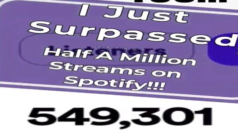 Over half a million streams on Spotify in less than 2 yrs! #alljc #3psoundz #nevastop