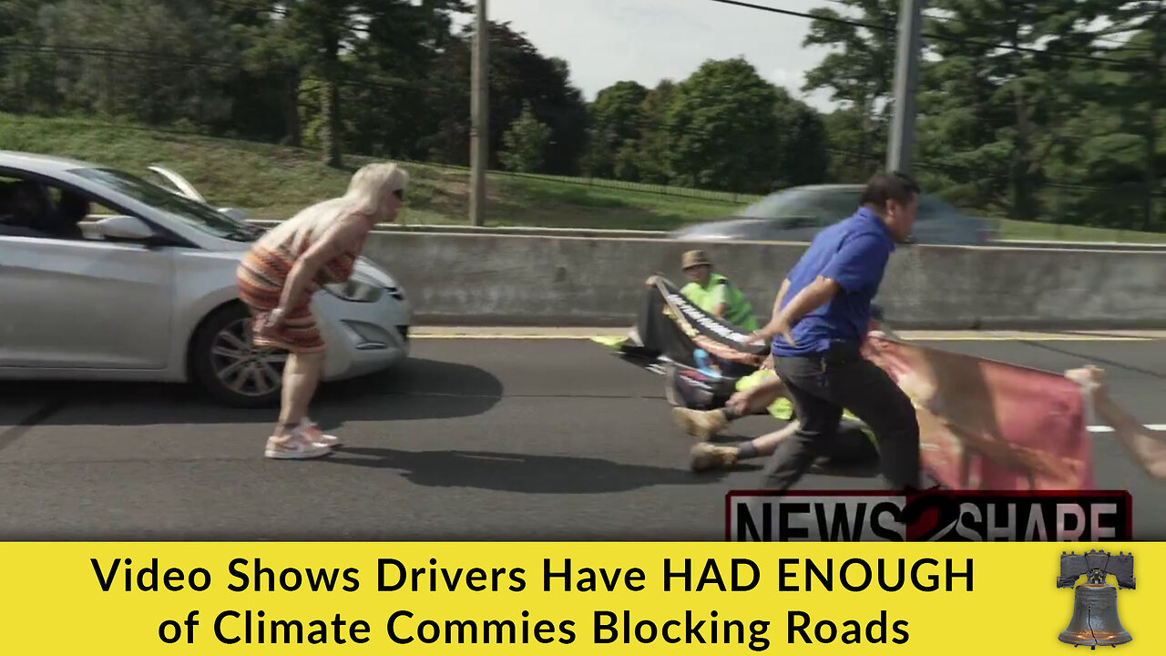 Video Shows Drivers Have HAD ENOUGH of Climate Commies Blocking Roads