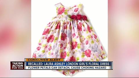 Laura Ashley dress recalled due to choking hazard