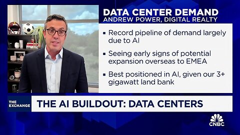 'No signs of slowdown' for AI infrastructure demand, says Digital Realty CEO Andrew Power