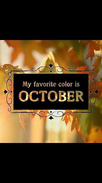 Favorite color is October [GMG Originals]
