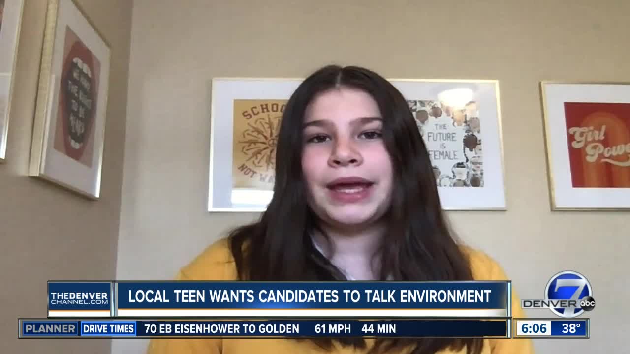 Denver activist, 13-year-old Haven Coleman, wants 2020 presidential candidates to talk environment